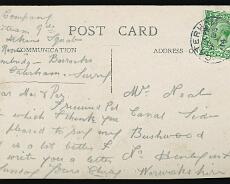 20141003_0087 Postcard from Charles Neale to his parents at Bushwood